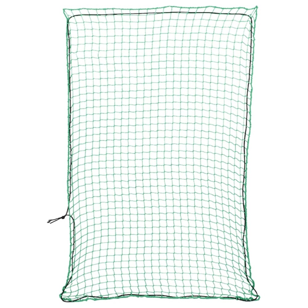 vidaXL Plasă de remorcă cu funie elastică, verde, 5x3,5 m, PP