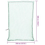 vidaXL Plasă de remorcă cu funie elastică, verde, 5x3,5 m, PP