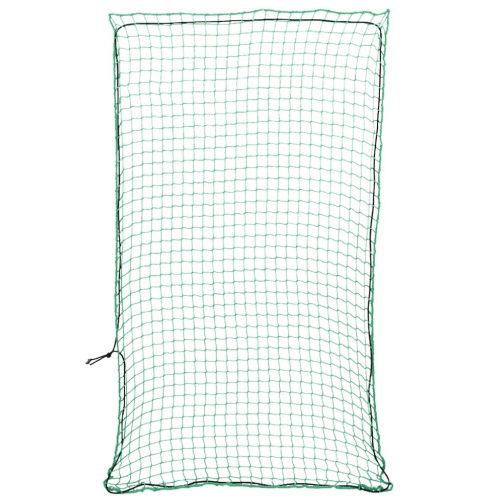 vidaXL Plasă de remorcă cu funie elastică, verde, 6x3,5 m, PP
