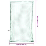 vidaXL Plasă de remorcă cu funie elastică, verde, 6x3,5 m, PP