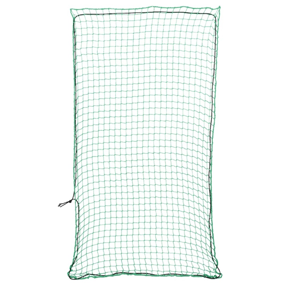 vidaXL Plasă de remorcă cu funie elastică, verde, 7x3,5 m, PP