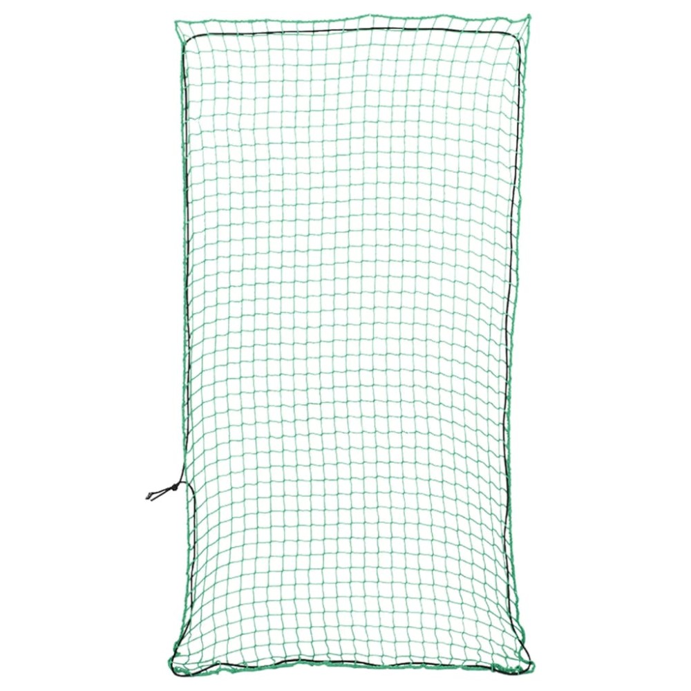 vidaXL Plasă de remorcă cu funie elastică, verde, 8x3,5 m, PP