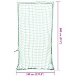 vidaXL Plasă de remorcă cu funie elastică, verde, 8x3,5 m, PP vidaXL Plasă de remorcă cu funie elastică, verde, 8x3,5 m, PP
