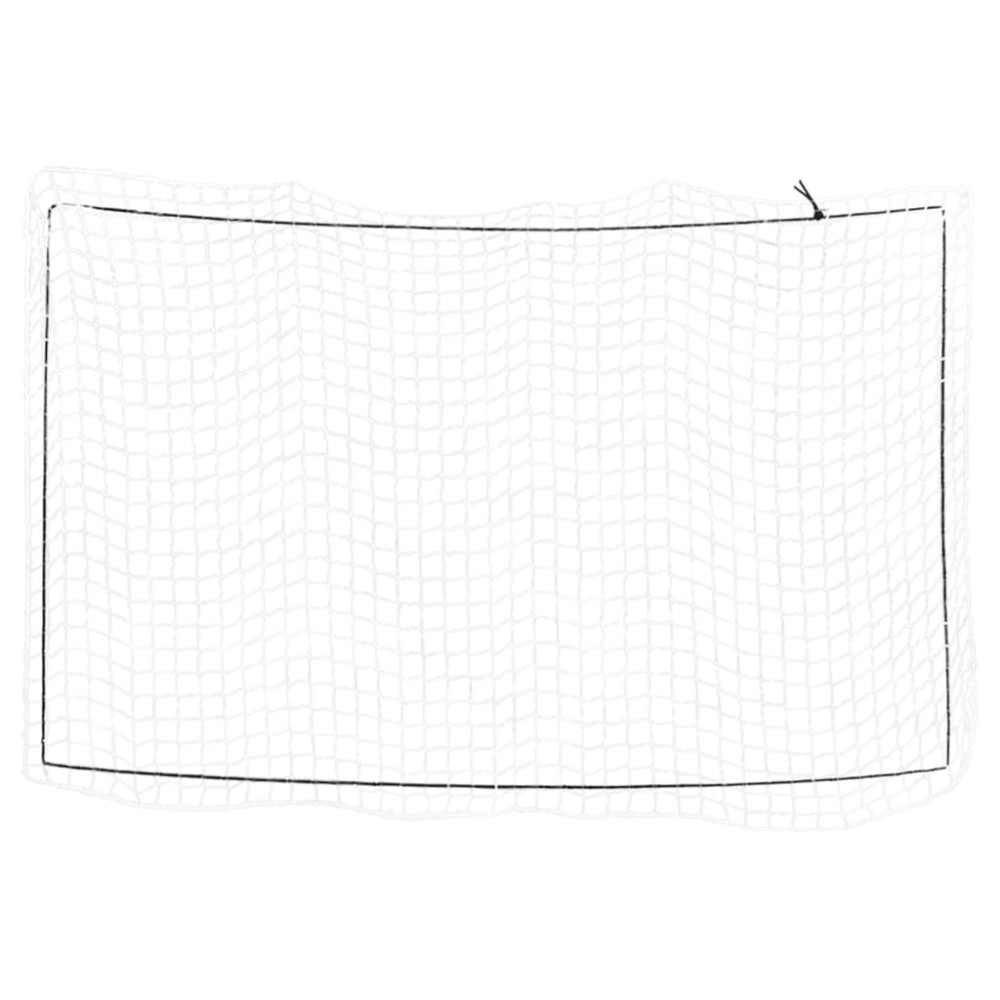 vidaXL Plasă de remorcă cu funie elastică, alb, 6x3,5 m, PP