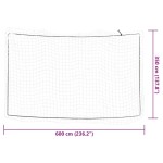 vidaXL Plasă de remorcă cu funie elastică, alb, 6x3,5 m, PP vidaXL Plasă de remorcă cu funie elastică, alb, 6x3,5 m, PP