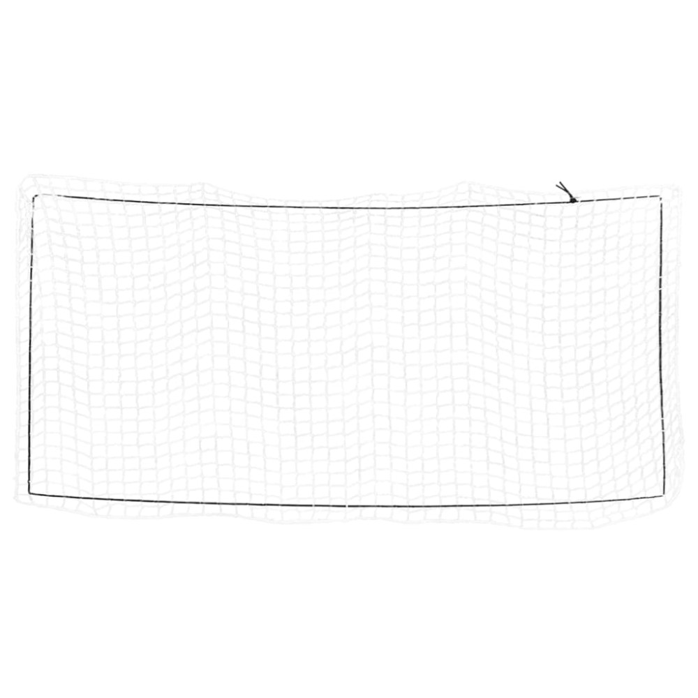 vidaXL Plasă de remorcă cu funie elastică, alb, 8x3,5 m, PP