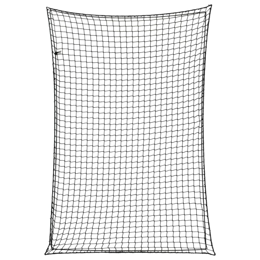 vidaXL Plasă de remorcă cu funie elastică, negru, 2,2x1,5 m, PP