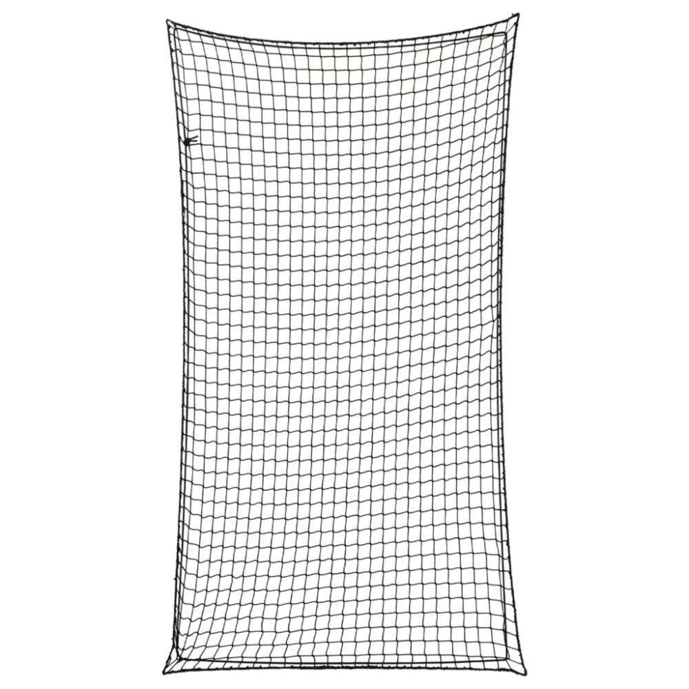 vidaXL Plasă de remorcă cu funie elastică, negru, 3x1,65 m, PP
