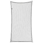 vidaXL Plasă de remorcă cu funie elastică, negru, 3x1,65 m, PP
