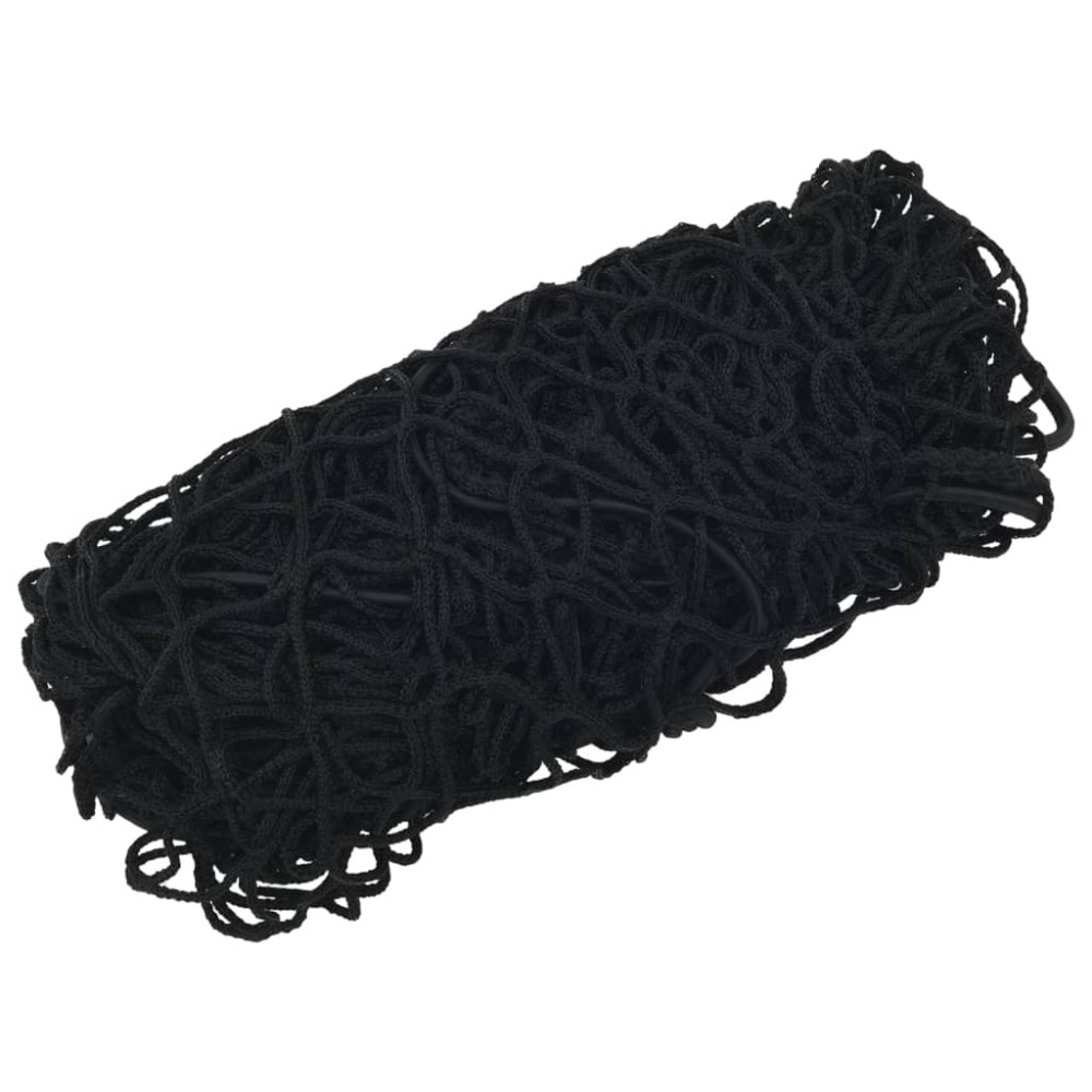vidaXL Plasă de remorcă cu funie elastică, negru, 4x2 m, PP