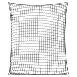 vidaXL Plasă de remorcă cu funie elastică, negru, 3x2,5 m, PP