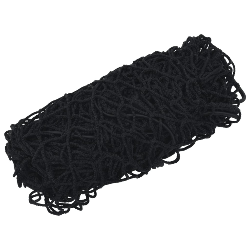 vidaXL Plasă de remorcă cu funie elastică, negru, 4,5x2,5 m, PP