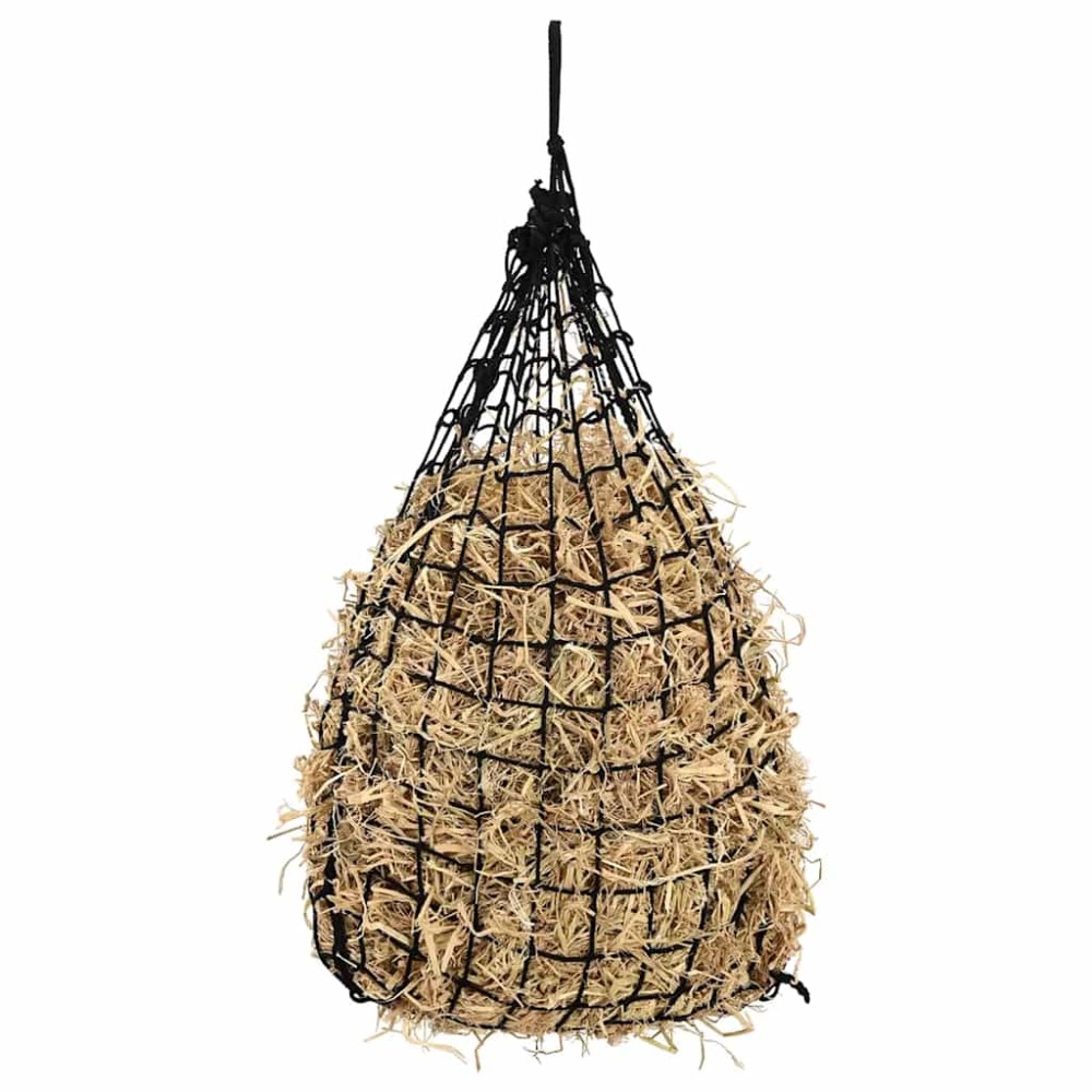 vidaXL Plase pentru fân, 2 buc, negru, rotunde, 75x75 cm PP