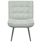 vidaXL Scaun de relaxare gri deschis 64x74x84 cm catifea vidaXL Scaun de relaxare gri deschis 64x74x84 cm catifea