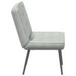 vidaXL Scaun de relaxare gri deschis 64x74x84 cm catifea vidaXL Scaun de relaxare gri deschis 64x74x84 cm catifea