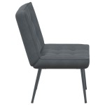 vidaXL Scaun de relaxare gri închis 64x74x84 cm catifea vidaXL Scaun de relaxare gri închis 64x74x84 cm catifea