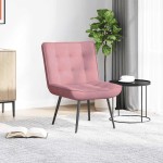 vidaXL Scaun de relaxare roz 64x74x84 cm catifea