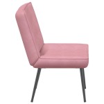 vidaXL Scaun de relaxare roz 64x74x84 cm catifea
