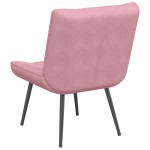 vidaXL Scaun de relaxare roz 64x74x84 cm catifea