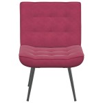 vidaXL Scaun de relaxare Vin Roșu 64x74x84 cm catifea