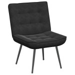 vidaXL Scaun de relaxare negru 64x74x84 cm catifea vidaXL Scaun de relaxare negru 64x74x84 cm catifea