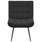 vidaXL Scaun de relaxare negru 64x74x84 cm catifea vidaXL Scaun de relaxare negru 64x74x84 cm catifea