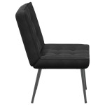vidaXL Scaun de relaxare negru 64x74x84 cm catifea vidaXL Scaun de relaxare negru 64x74x84 cm catifea
