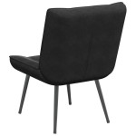 vidaXL Scaun de relaxare negru 64x74x84 cm catifea vidaXL Scaun de relaxare negru 64x74x84 cm catifea