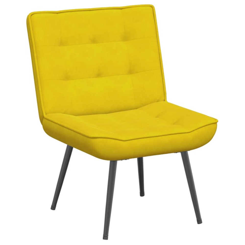 vidaXL Scaun de relaxare galben 64x74x84 cm catifea