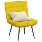vidaXL Scaun de relaxare galben 64x74x84 cm catifea vidaXL Scaun de relaxare galben 64x74x84 cm catifea