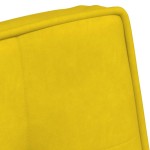 vidaXL Scaun de relaxare galben 64x74x84 cm catifea vidaXL Scaun de relaxare galben 64x74x84 cm catifea