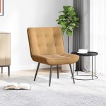 vidaXL Scaun de relaxare maro 64x74x84 cm catifea vidaXL Scaun de relaxare maro 64x74x84 cm catifea