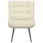 vidaXL Scaun de relaxare cremă 64x74x84 cm catifea