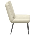 vidaXL Scaun de relaxare cremă 64x74x84 cm catifea
