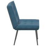 vidaXL Scaun de relaxare albastru 64x74x84 cm catifea vidaXL Scaun de relaxare albastru 64x74x84 cm catifea