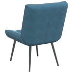 vidaXL Scaun de relaxare albastru 64x74x84 cm catifea vidaXL Scaun de relaxare albastru 64x74x84 cm catifea