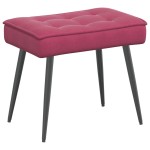 vidaXL Scaun de relaxare cu taburet, roșu vin, catifea vidaXL Scaun de relaxare cu taburet, roșu vin, catifea