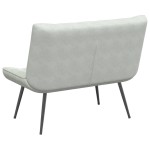 vidaXL Bancă gri deschis 110x74x84 cm catifea vidaXL Bancă gri deschis 110x74x84 cm catifea