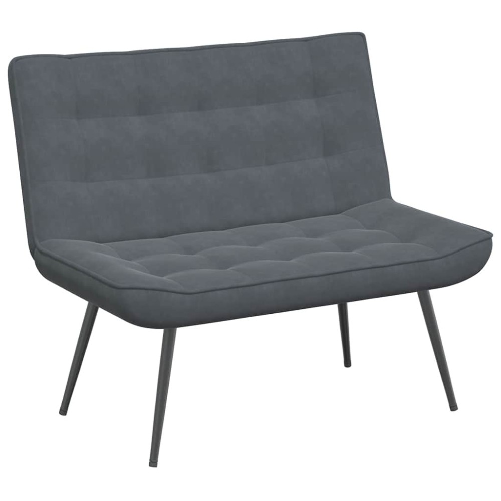 vidaXL Bancă gri închis 110x74x84 cm catifea