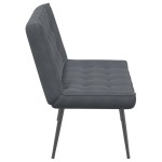 vidaXL Bancă gri închis 110x74x84 cm catifea