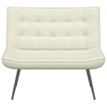 vidaXL Bancă cremă 110x74x84 cm catifea