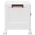 vidaXL Cutie de depozitare stivuită cu roți 28 L 48,5x29,5x33 cm vidaXL Cutie de depozitare stivuită cu roți 28 L 48,5x29,5x33 cm