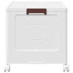 vidaXL Cutie de depozitare stivuită cu roți 75 L 64x40x41 cm vidaXL Cutie de depozitare stivuită cu roți 75 L 64x40x41 cm