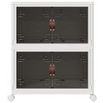vidaXL Cutie de depozitare stivuită cu roți 2 niveluri 75 L 64x40x76cm vidaXL Cutie de depozitare stivuită cu roți 2 niveluri 75 L 64x40x76cm