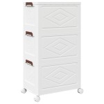 vidaXL Cutie de depozitare stivuită cu roți 28 L 48,5x29,5x86 cm vidaXL Cutie de depozitare stivuită cu roți 28 L 48,5x29,5x86 cm
