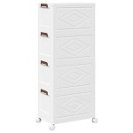vidaXL Cutie de depozitare stivuită cu roți 4 niveluri 28 L vidaXL Cutie de depozitare stivuită cu roți 4 niveluri 28 L