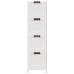 vidaXL Cutie de depozitare stivuită cu roți 4 niveluri 75L vidaXL Cutie de depozitare stivuită cu roți 4 niveluri 75L