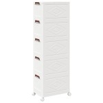 vidaXL Cutie de depozitare stivuită cu roți 5 niveluri 28 L vidaXL Cutie de depozitare stivuită cu roți 5 niveluri 28 L