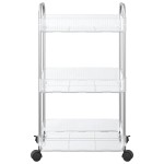 vidaXL Cărucior de depozitare cu 3 niveluri transparent acrilic vidaXL Cărucior de depozitare cu 3 niveluri transparent acrilic