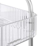 vidaXL Cărucior de depozitare cu 3 niveluri transparent acrilic vidaXL Cărucior de depozitare cu 3 niveluri transparent acrilic